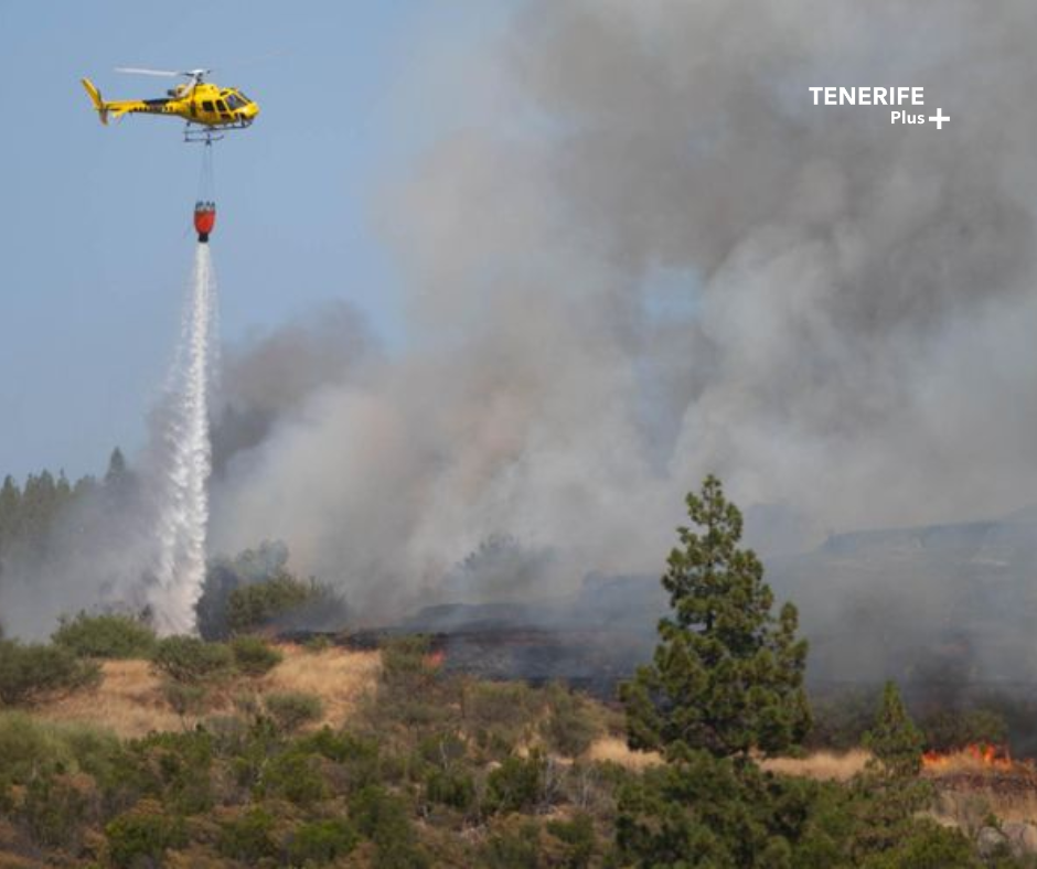 Estabilizado el incendio de El Tanque tras afectar 70 hectáreas de matorral y retama